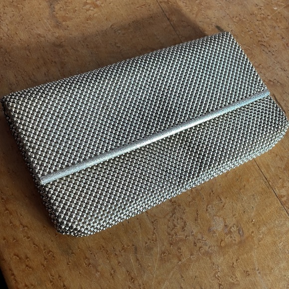 Whiting & Davis Silver Clutch - Picture 1 of 8